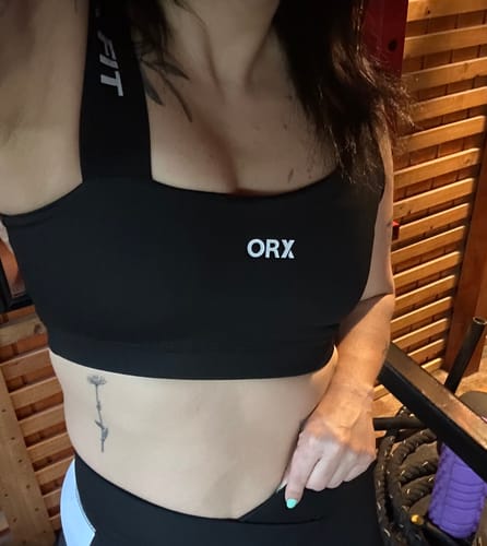 Customer photo review of Top PANDA Asymmetric Stripe Black