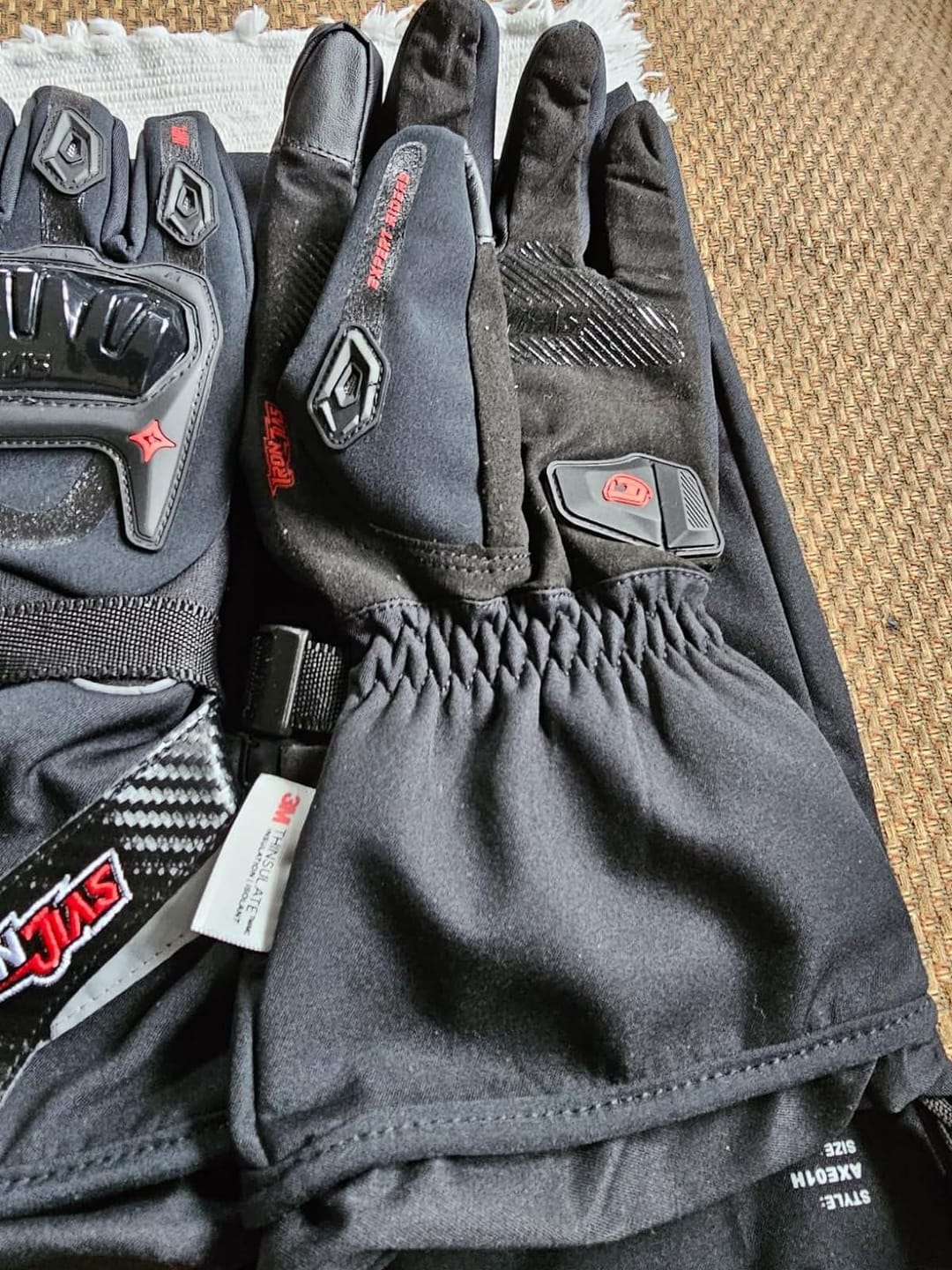 Customer photo review of RIDEIRON Winter Waterproof Rechargeable Heated Motorcycle Gloves | AXE01H