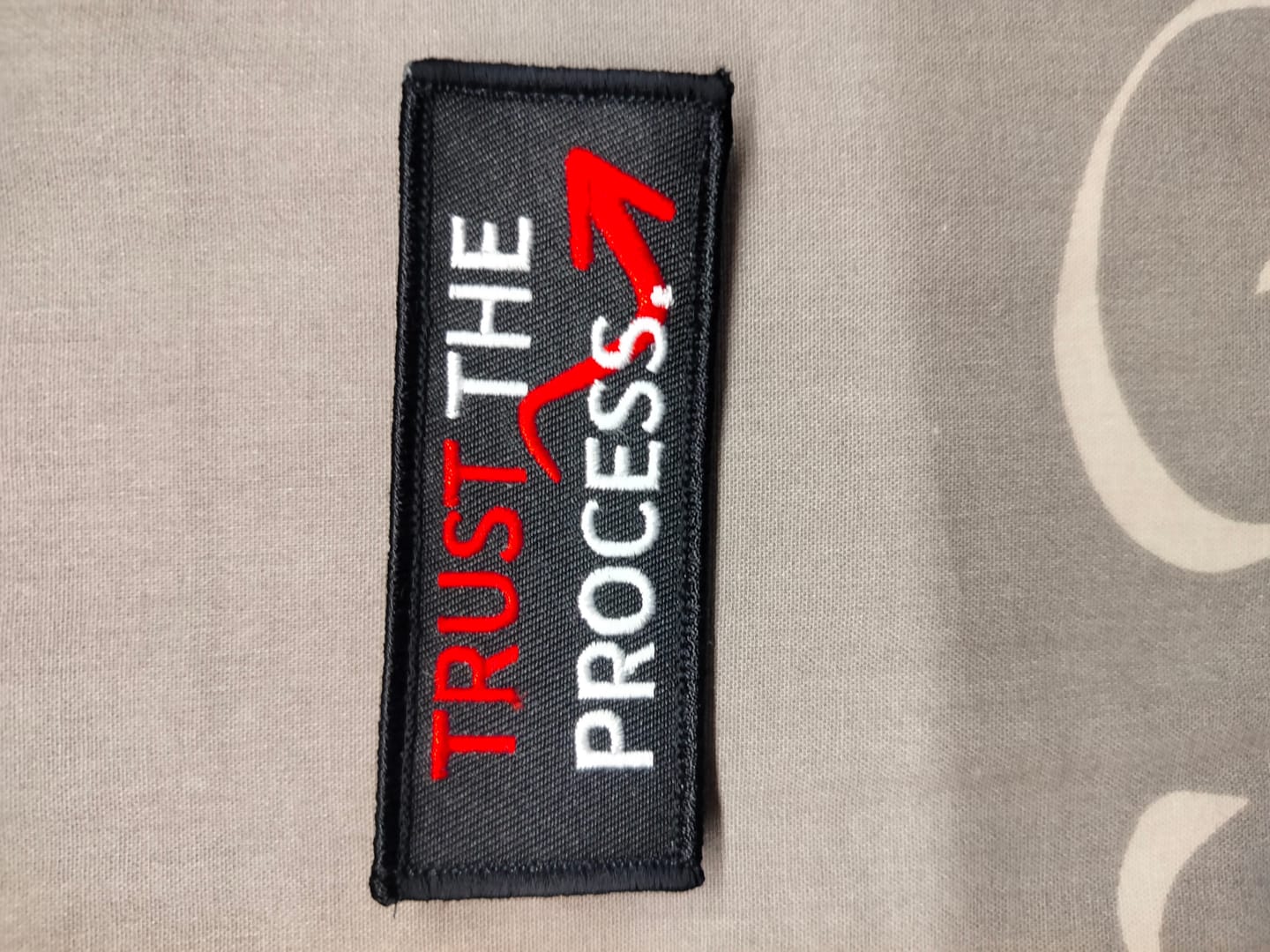 Customer photo review of Parche Trust the Process