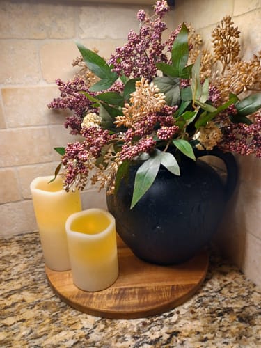 Customer photo review of Faux Dusty Plum Stem