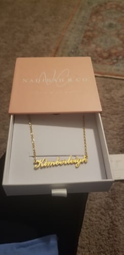 Customer photo review of Personalized Name Necklace