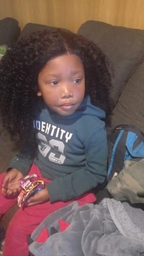 Customer photo review of BONTLE - Kinky Curl Brazilian 4x4 Lace Wig