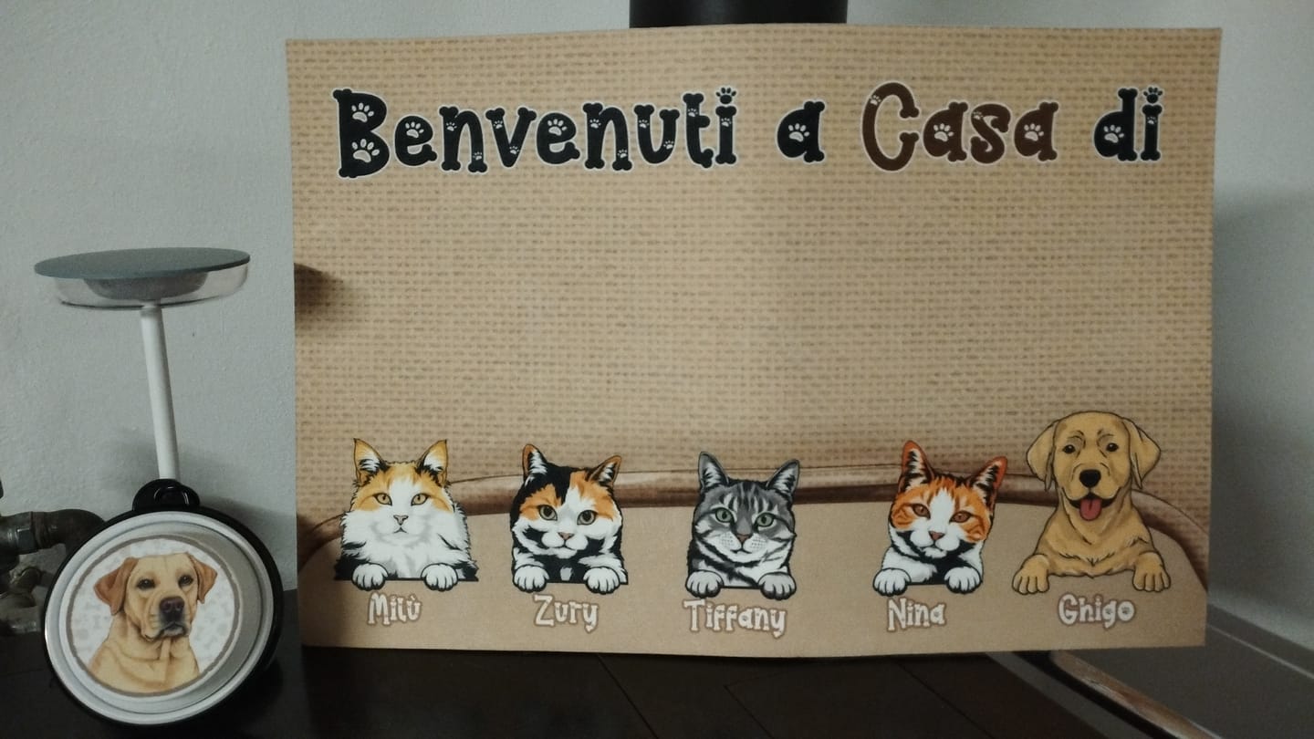 Customer photo review of Animaletti - Zerbino Personalizzabile