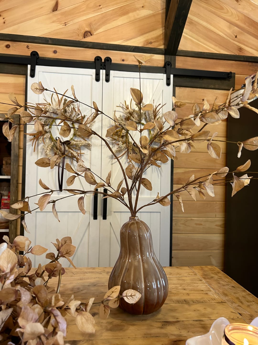 Customer photo review of Beige Eucalyptus Stem