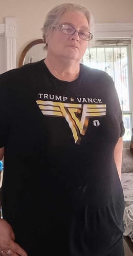 Customer photo review of TV Rocker Gold T-Shirt