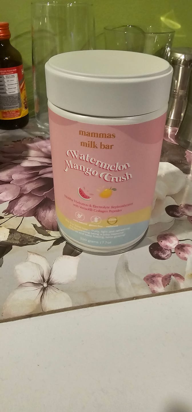 Customer photo review of Watermelon Mango Crush Hydration Electrolyte Drink with Verisol® Collagen