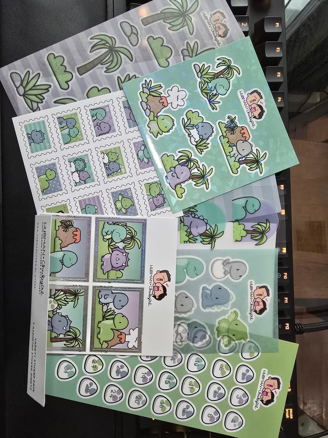 Customer photo review of Happy Dinos Variety Sticker Pack