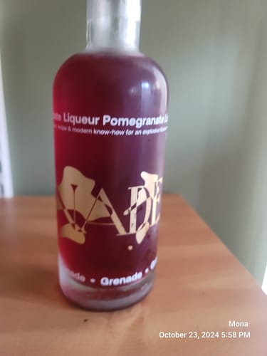 Customer photo review of Grenade pomegranate liqueur - 500ml
