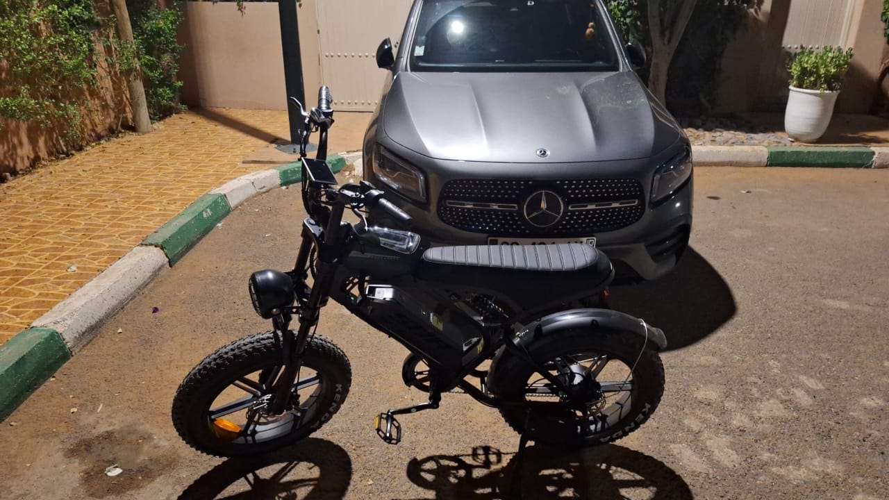 Customer photo review of S8 Vintage Vélo électrique de route 500W, Ebike 48V 15Ah avec batterie au lithium amovible, autonomie de 50 km, pneu large tout-terrain de 20 pouces.