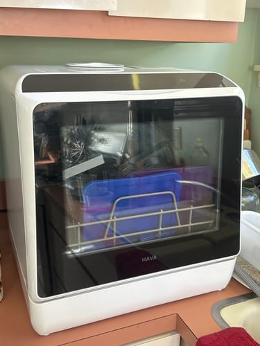 Customer photo review of R01 Compact Countertop Dishwasher