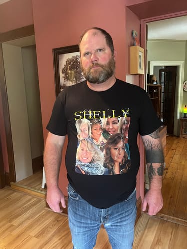 Customer photo review of CUSTOM VINTAGE TEE