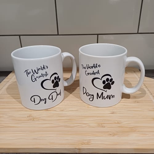 Customer photo review of Man & Dogs - Dog Dad Personalised Mug