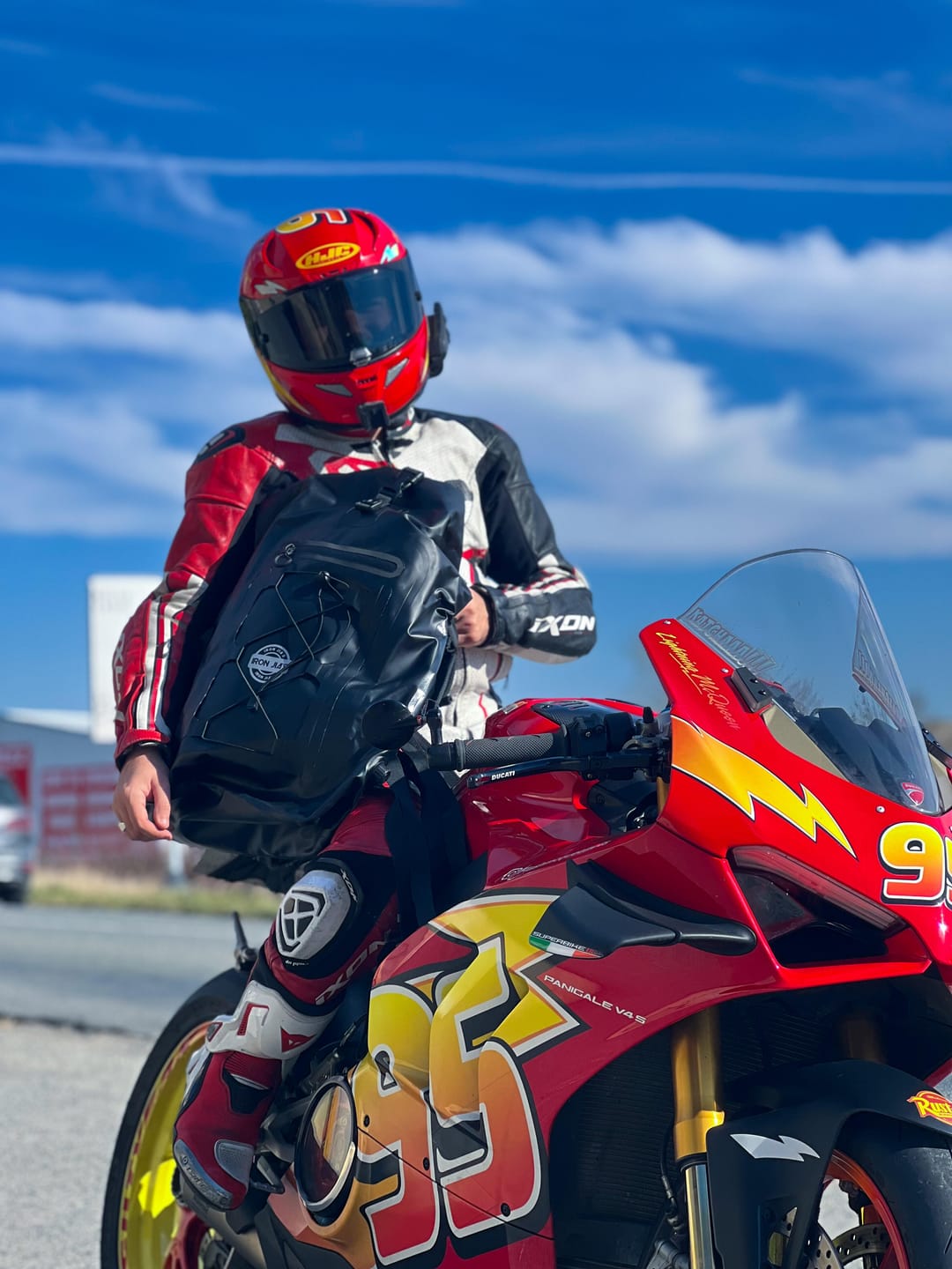 Customer photo review of RIDEIRON Waterproof Large Capacity Motorcycle Travel Dry Bag | BAG007