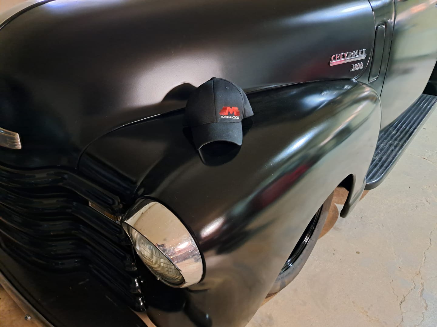 Customer photo review of Motion Raceworks Hat Black Flex Fit