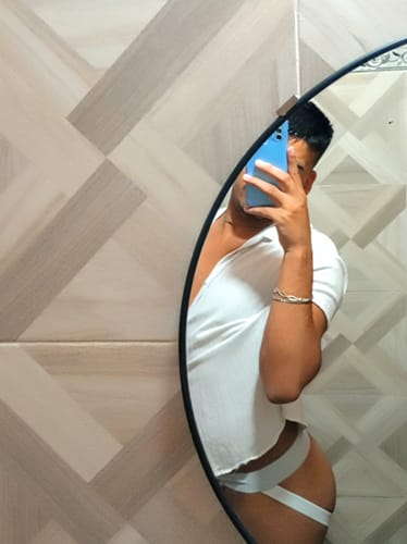 Customer photo review of WHITE ORIGINAL JOCKSTRAP