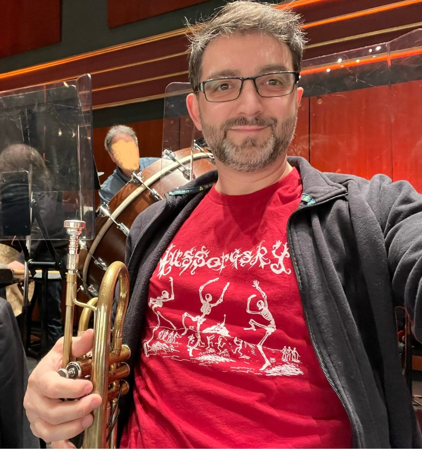 Customer photo review of Bach: Skeleton T-Shirt