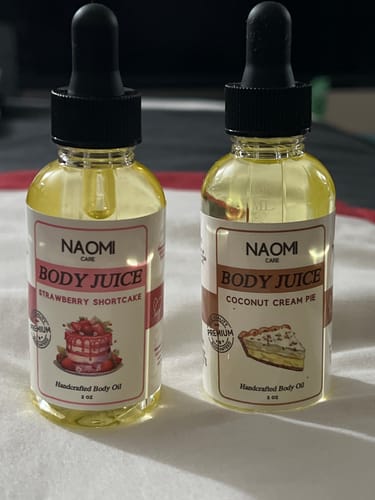Customer photo review of BOGO Naomi Body Juice Oil