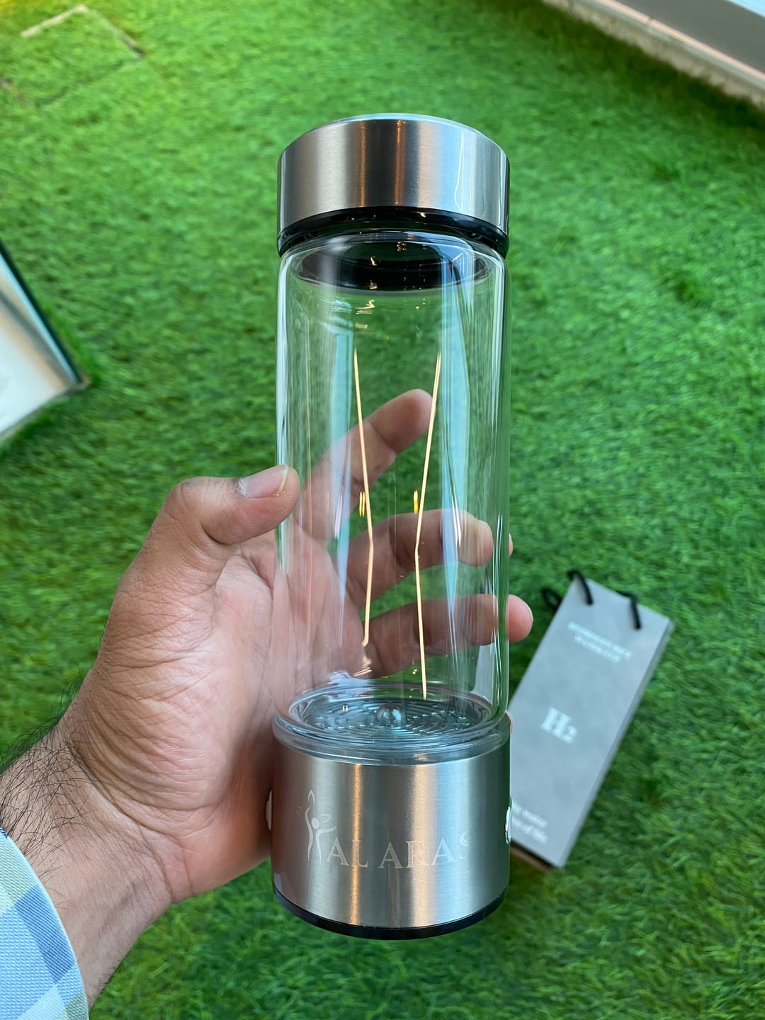 Customer photo review of Al Aras™ Portable Hydrogen Water Bottle