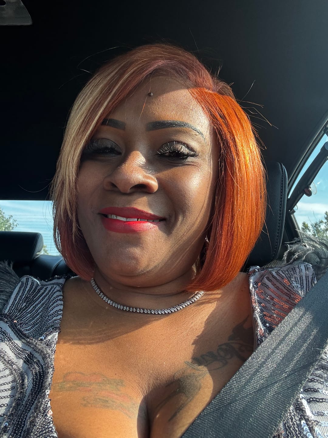 Customer photo review of Sensationnel Empire 100% Human Hair Yaki Weave - 10"