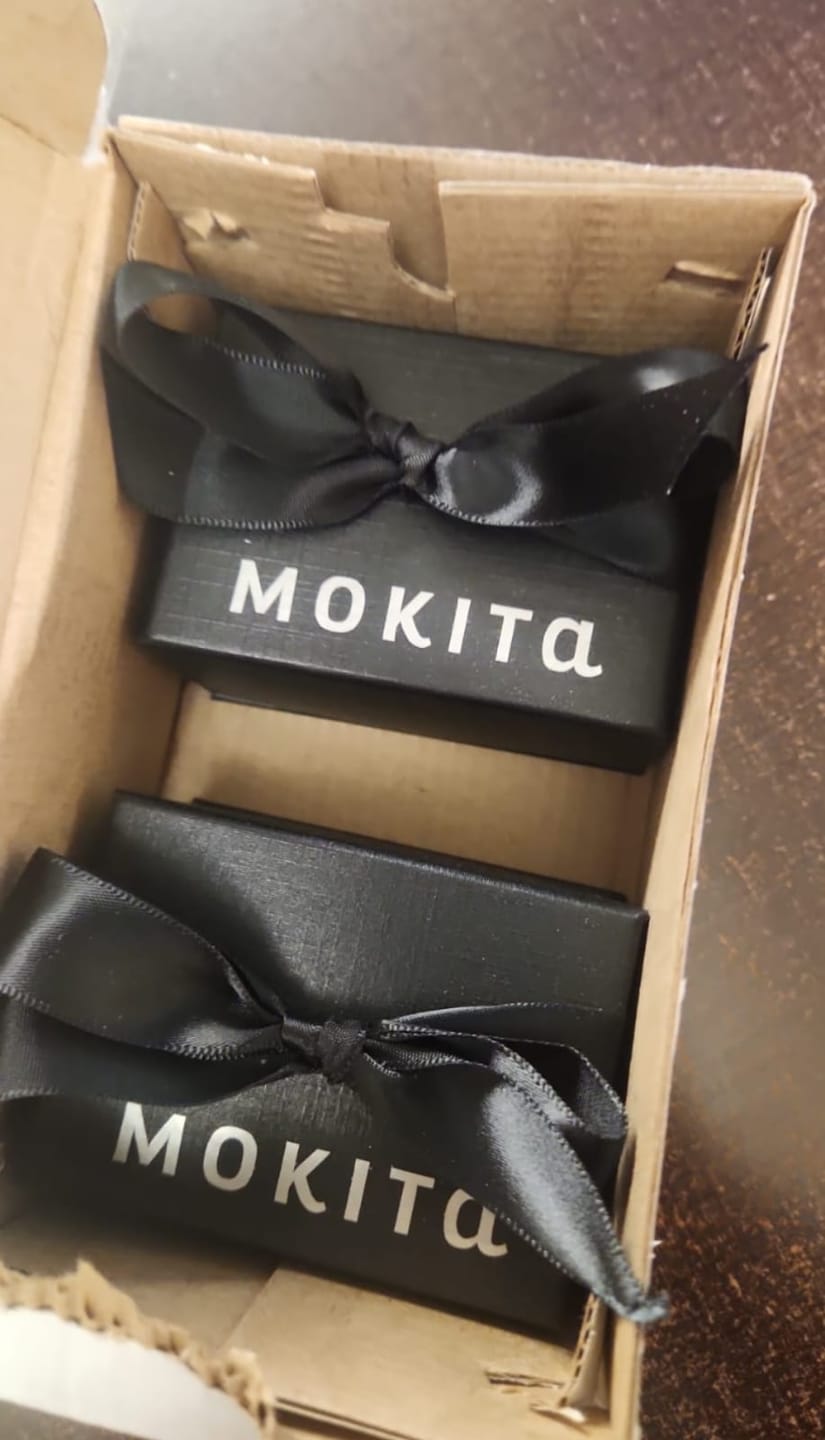 Customer photo review of Mancuernillas Personalizadas con Iniciales