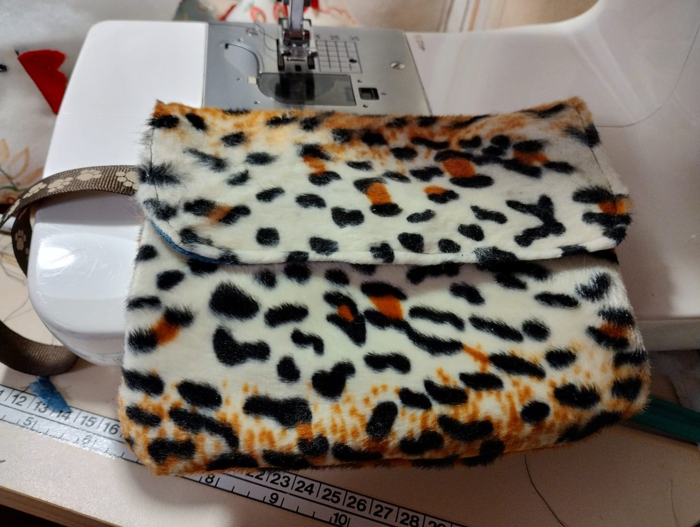 Customer photo review of Cheetah Print Velboa Fabric