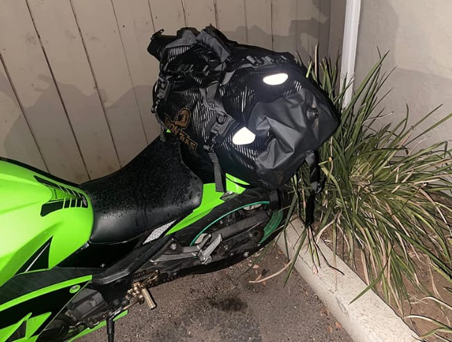 Customer photo review of RIDEIRON Waterproof Large Capacity Motorcycle Travel Dry Bag | BAG007