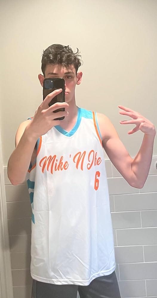 Customer photo review of Custom Reversible Basketball Jerseys with Numbers |  Personalized Double Side Tops