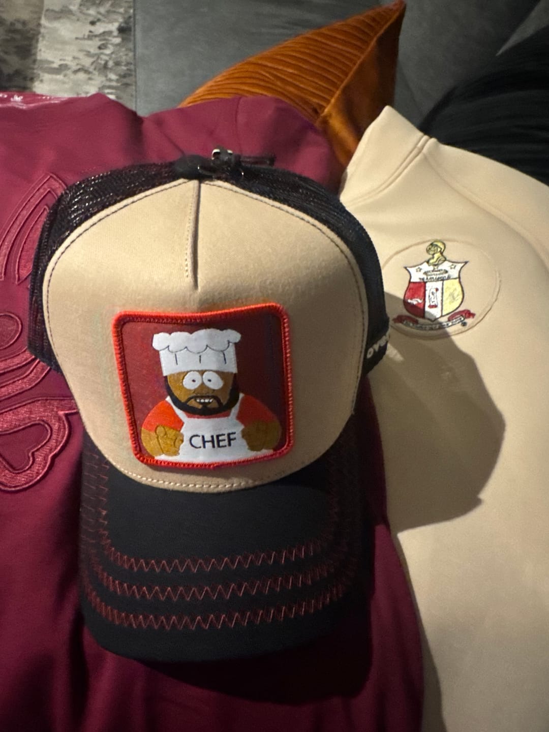 Customer photo review of OVERLORD X South Park: Chef Trucker Cap