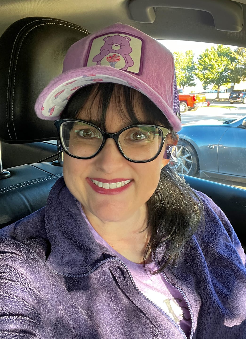 Customer photo review of OVERLORD X Care Bears:  Share Bear Trucker Cap