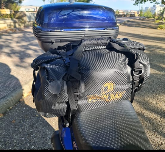 Customer photo review of RIDEIRON Waterproof Large Capacity Motorcycle Travel Dry Bag | BAG007