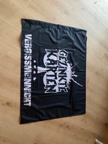 Customer photo review of Stoffbanner inkl. Druck