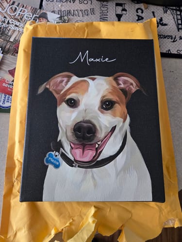 Customer photo review of Pet Art Canvas Wrap