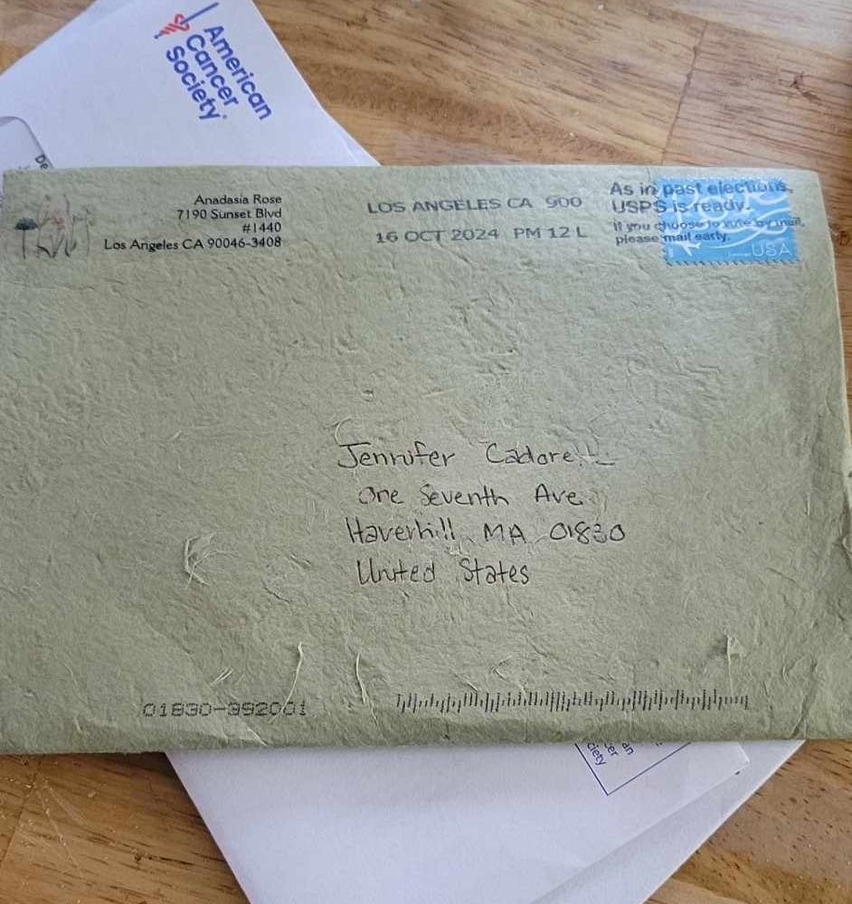 Customer photo review of Persephone's Sacred Secrets ~ Two Card Pull & Angel Message | via Mailed Letter