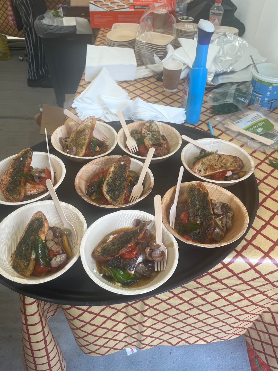 Customer photo review of Disposable Wooden Cutlery