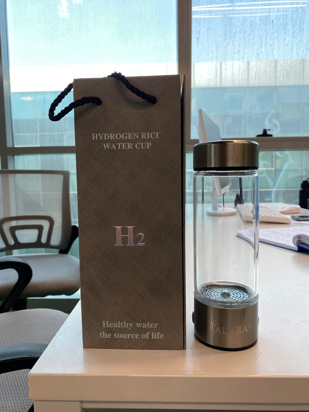 Customer photo review of Al Aras™ Portable Hydrogen Water Bottle