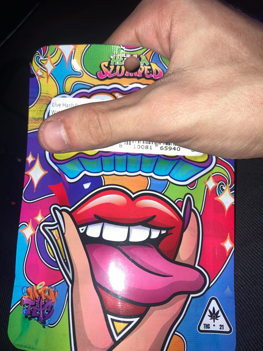 Customer photo review of Live Hash Rosin Watermelon Chamoy Gummies