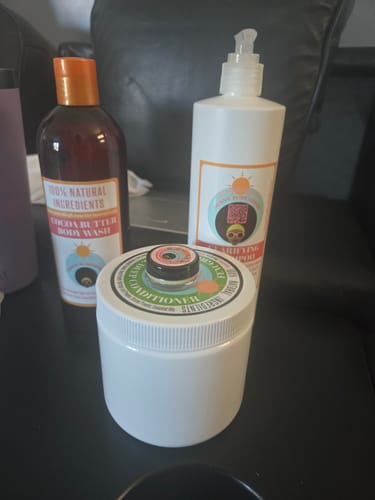 Customer photo review of Black Soap Shampoo