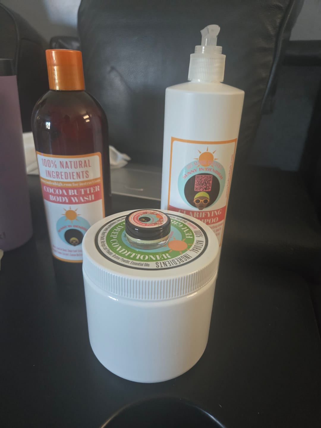 Customer photo review of Black Soap Shampoo