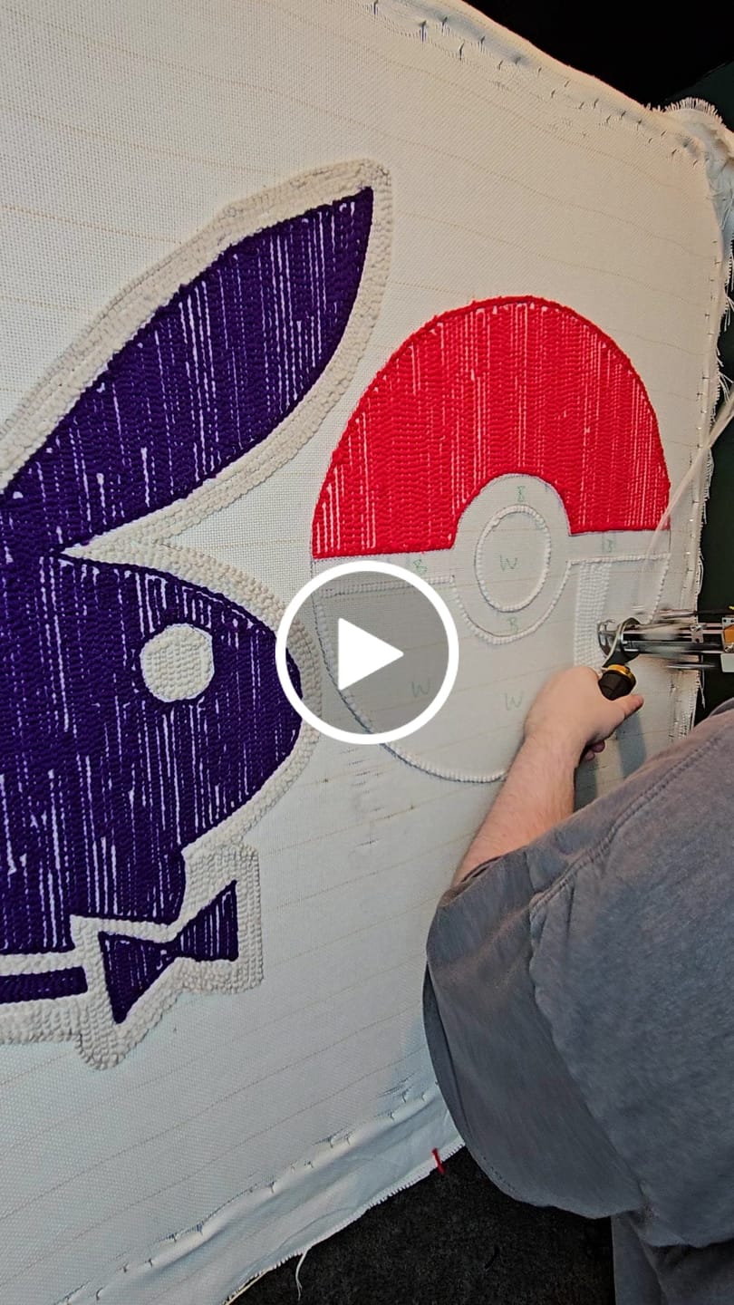 Customer video review of The Spider — Cut & Loop Pile Tufting Machine