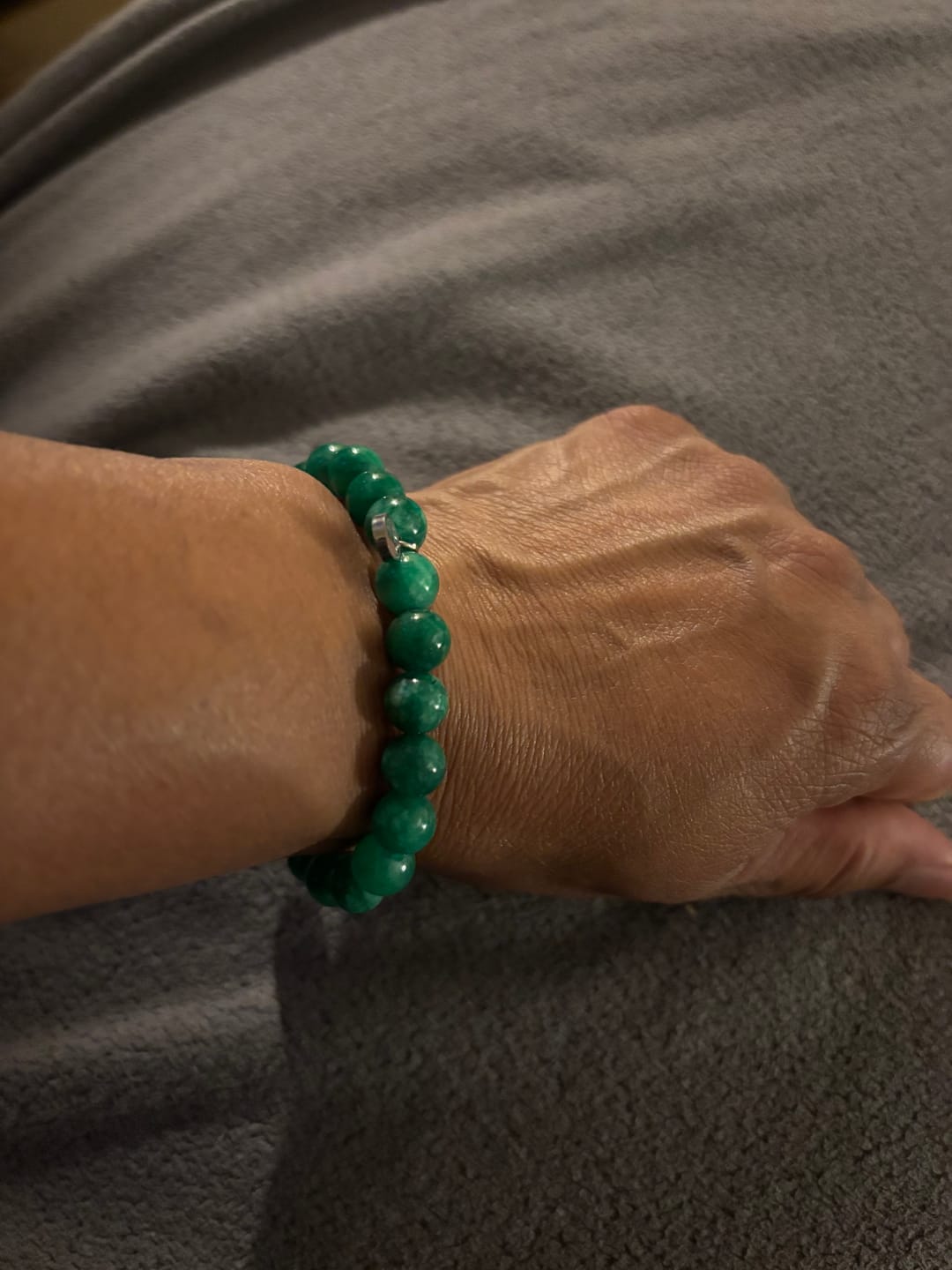 Customer photo review of Green Jade Bracelet