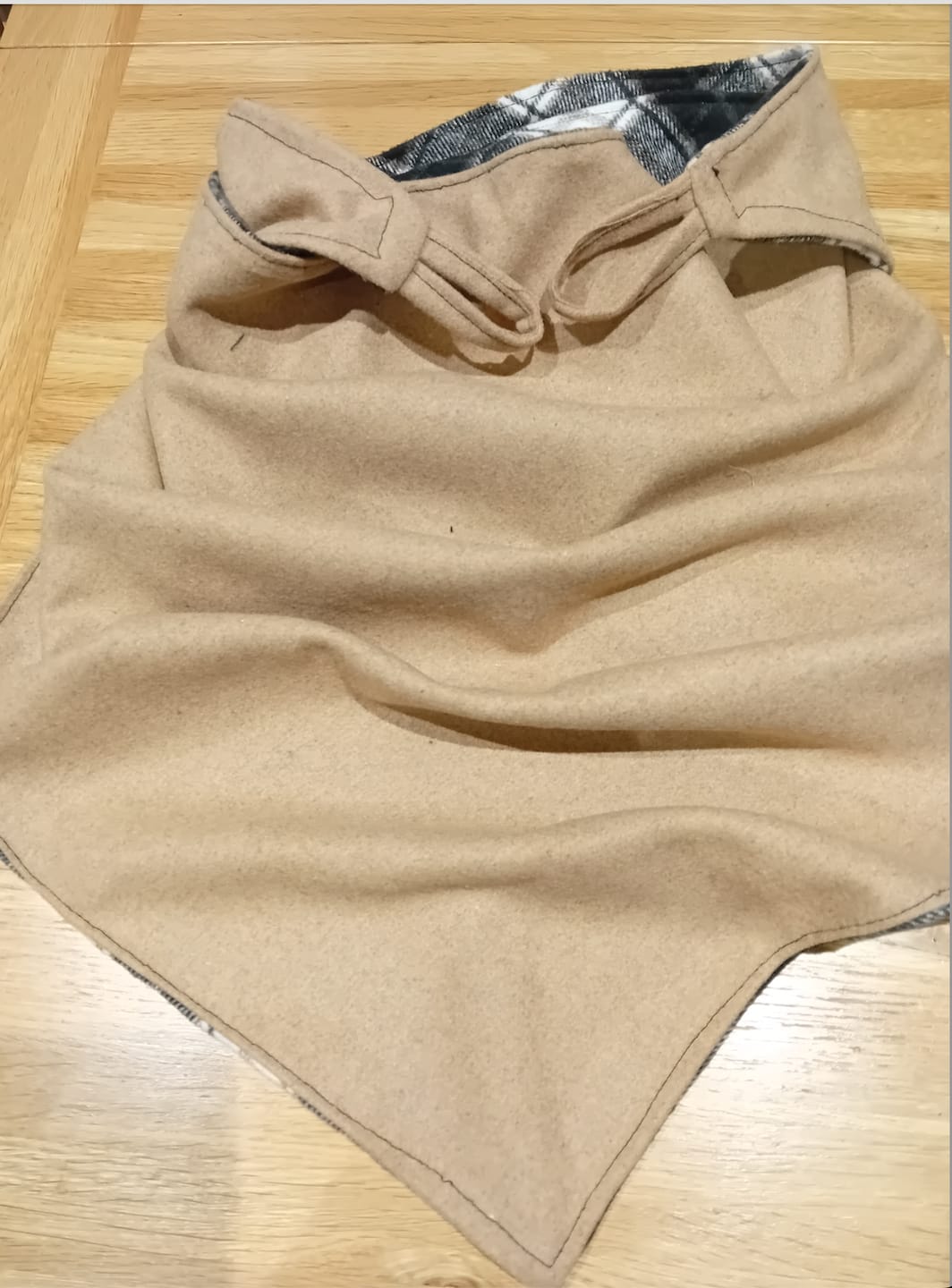 Customer photo review of Plain Wool Blend Fabric