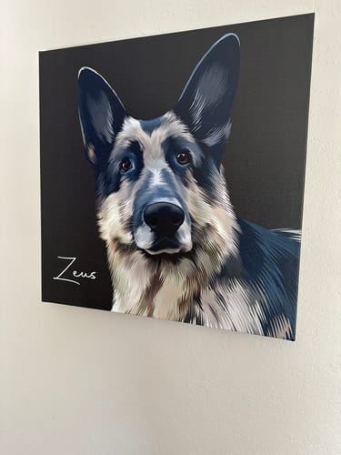 Customer photo review of Pet Art Canvas Wrap