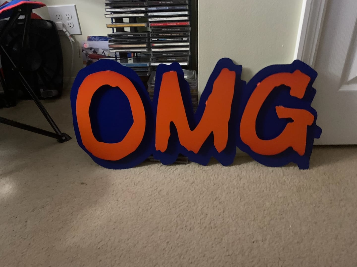 Customer photo review of New York Mets "OMG" Hex Head Exclusive 3D Vintage Metal Wall Art
