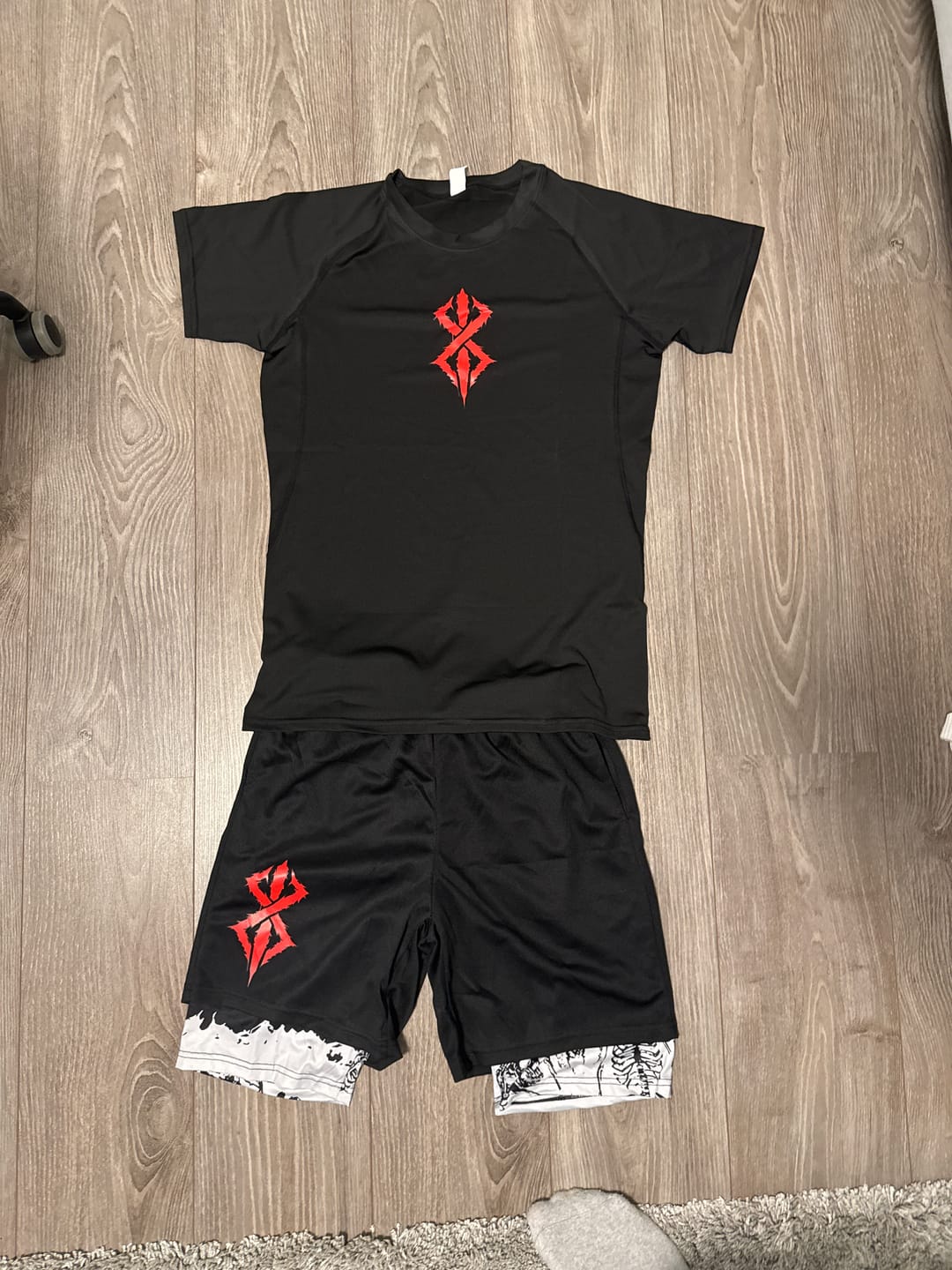 Customer photo review of Berserk Gym Shorts