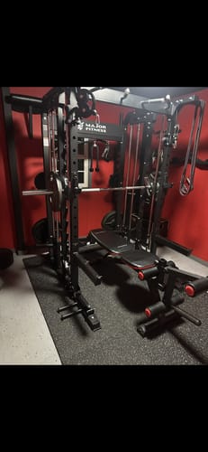 Customer photo review of Major Fitness B52 All-In-One Home Gym Smith Machine