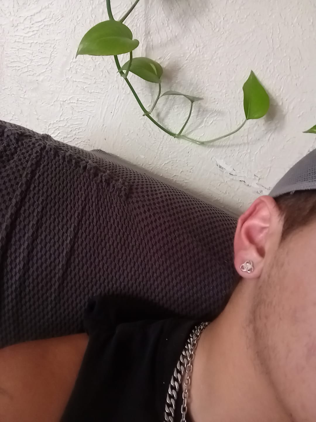 Customer photo review of BIOHAZARD STUD EARRING