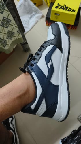 Customer photo review of TOBY Hale Navy Men's casual sneaker