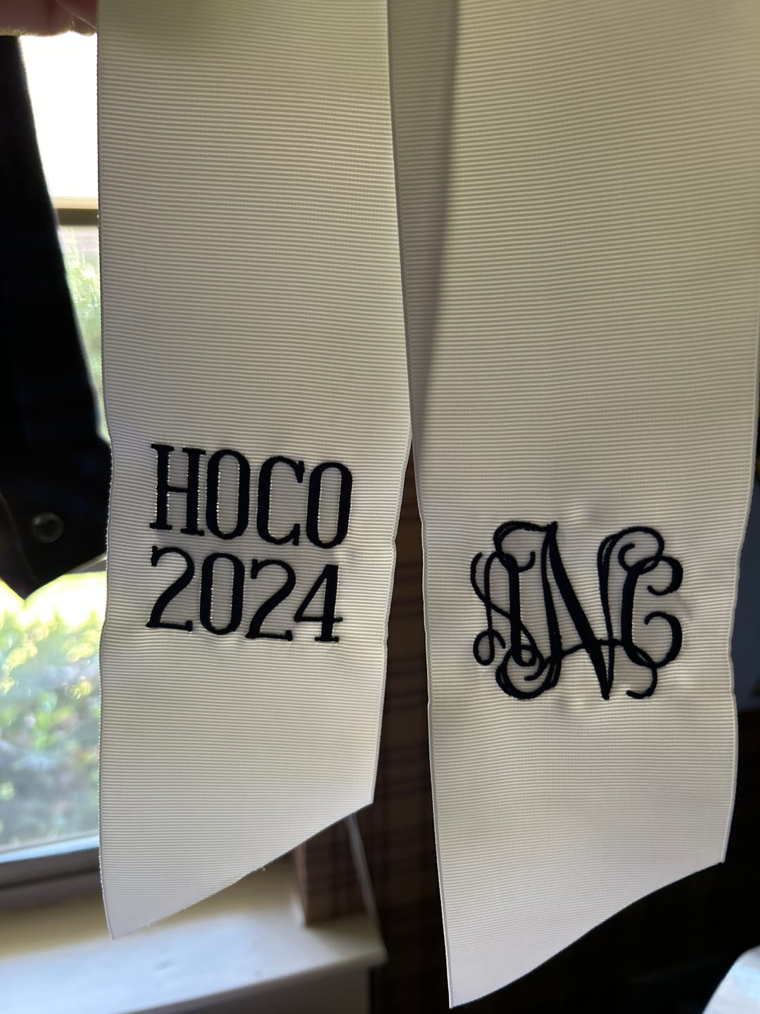 Customer photo review of Special Occasion Monogram Ribbon