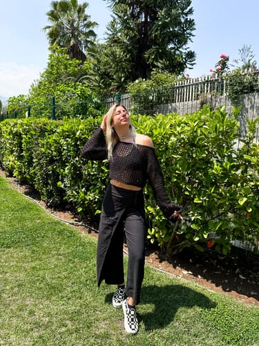 Customer photo review of Pants Lazy Black