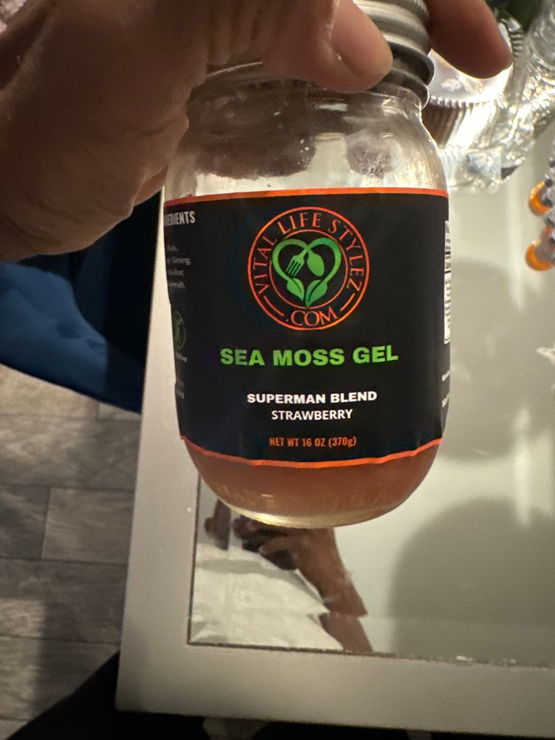 Customer photo review of SUPERMAN BLEND (Sea Moss/Ginseng/Tongkat Ali/Horny goatweed/Maca root/Lion's mane/Burdock root/Bladderwrack/Ashwagandha/Yellow doc)💪🏿🍆